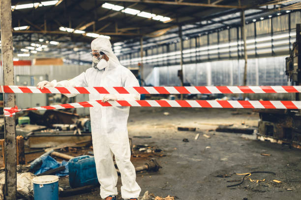 Professional Trauma Scene Cleanup technician working in Yuba City, CA